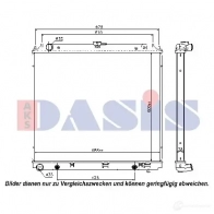 Радиатор охлаждения двигателя AKS DASIS 867247 070139n 4044455458210 JG 53YJ