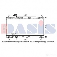 Радиатор охлаждения двигателя AKS DASIS Honda Accord 8 (CU, CW, TF) 2007 – 2012 4044455547952 100080n MILCI E