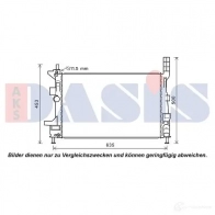 Радиатор охлаждения двигателя AKS DASIS 4044455566892 Ford Focus 3 (CB8) Седан 1.6 TDCi 95 л.с. 2010 – 2024 6G PBEU3 090117n