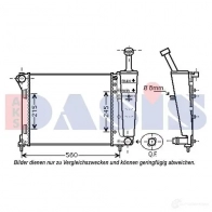 Радиатор охлаждения двигателя AKS DASIS 4044455539995 080111n Fiat Panda (312, 519) 3 Хэтчбек 1.2 69 л.с. 2012 – 2024 4DJ1WR V