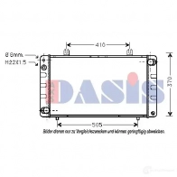 Радиатор охлаждения двигателя AKS DASIS 190000n 6108956 4044455199694 HKZ MHVS