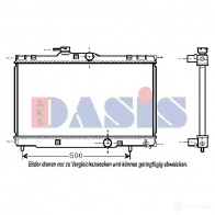 Радиатор охлаждения двигателя AKS DASIS 210045n 4044455199014 IQAOW 5 871535