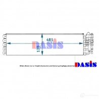 Испаритель кондиционера AKS DASIS 878477 HWSF F5 820240n 4044455342687