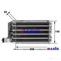 Испаритель кондиционера AKS DASIS 4044455342960 B B5OG Mercedes S-Class (W140, C140) 3 1991 – 1998 820650n