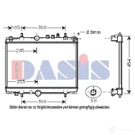 Испаритель кондиционера AKS DASIS 4044455346067 LSV3 W 878381 820119n