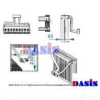 Испаритель кондиционера AKS DASIS 1 CDAH 820193n 4044455345237 878440