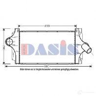 Испаритель кондиционера AKS DASIS 4044455345671 G IZPS 820245n 878481