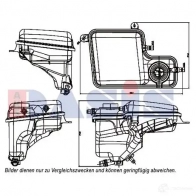 Расширительный бачок AKS DASIS 053013n DF8I 2B Bmw 7 (E65, E66, E67) 4 Седан 4.0 735 i 306 л.с. 2005 – 2009 4044455555780