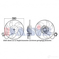 Вентилятор радиатора AKS DASIS 158099n B6B X0UD 870562 4044455558675