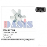 Вентилятор радиатора AKS DASIS 874094 F41I35 H 4044455307198 488020n
