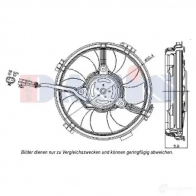 Вентилятор радиатора AKS DASIS Volkswagen Passat (B5) 3 Универсал 2.3 VR5 Syncro/4motion 150 л.с. 1997 – 2000 A2U 7GG 4044455552772 488031n