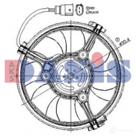 Вентилятор радиатора AKS DASIS N1 XJ3JP 4044455552789 Volkswagen Passat (B5) 3 1997 – 2005 048114n