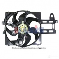 Вентилятор радиатора AKS DASIS 4044455012085 Ford Escort 7 (FA, GAL, ABL) Хэтчбек 1.6 Zetec i 16V 88 л.с. 1995 – 1995 098035n V R2GGG