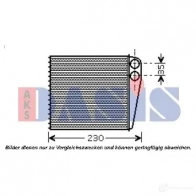 Радиатор печки, теплообменник AKS DASIS Skoda Octavia (A5, 1Z3) 2 Хэтчбек 2.0 TDI 136 л.с. 2004 – 2010 4044455271307 IA 92MZN 049007n