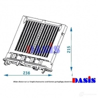 Радиатор печки, теплообменник AKS DASIS 4044455269908 JT EMF 129003n 869370