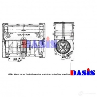 Радиатор печки, теплообменник AKS DASIS 877066 LU7 NHO 4044455272700 741180n - Изображение 1