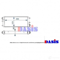 Радиатор печки, теплообменник AKS DASIS T QT1TY Peugeot 206 1 (2AC) Хэтчбек 1.6 HDi 110 109 л.с. 2004 – 2025 4044455269519 169006n