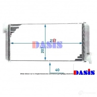 Радиатор печки, теплообменник AKS DASIS 139520n 4044455267836 RN8H C 6108758