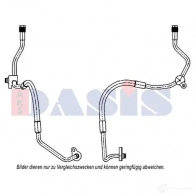 Трубка шланг кондиционера, высокого давления AKS DASIS 880676 885813n 4044455561996 M2 4MY
