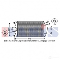 Интеркулер AKS DASIS 177010n Porsche 911 (997) 4 Купе 3.6 Turbo 480 л.с. 2006 – 2009 4044455540427 N7 ODUA