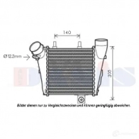 Интеркулер AKS DASIS 0GR A5 4044455473718 Audi A8 (D4) 3 Седан 4.2 Tdi Quattro 351 л.с. 2009 – 2014 487036n