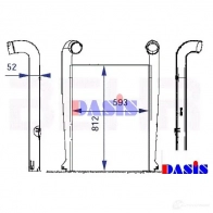 Интеркулер AKS DASIS 397012n 7WD4 GMG 873349 4044455295693