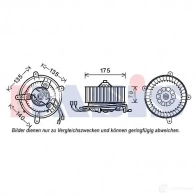 Моторчик печки, вентилятора AKS DASIS TCXB POH Mercedes E-Class (W210) 2 Седан 2.3 E 230 (237) 150 л.с. 1995 – 1997 4044455549017 128168n