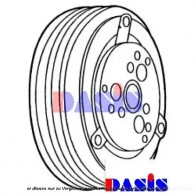 Шкив компрессора кондиционера AKS DASIS 850150n 1423287565 6 KQ6B5W 4044455370499