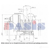 Шкив компрессора кондиционера AKS DASIS 1423287722 T2IJ 9 4044455371465 851135n