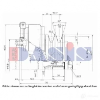 Шкив компрессора кондиционера AKS DASIS 1423287741 3H0O3 M 851168n 4044455371786