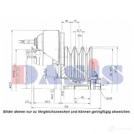 Шкив компрессора кондиционера AKS DASIS KN M5D4 851140n 1423287726 4044455371519