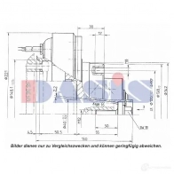 Шкив компрессора кондиционера AKS DASIS 851166n 1423287739 7HW Z9 4044455371762