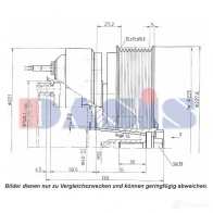 Шкив компрессора кондиционера AKS DASIS P 0LTF 851217n 1423287765 4044455372226