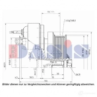 Шкив компрессора кондиционера AKS DASIS 1423287762 851212n ODVW8S H 4044455372172
