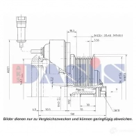 Шкив компрессора кондиционера AKS DASIS 1423287758 851206n 4044455372110 KH1 J6
