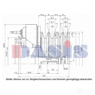 Шкив компрессора кондиционера AKS DASIS 851275n 4044455372776 PTA7YW B 1423287798