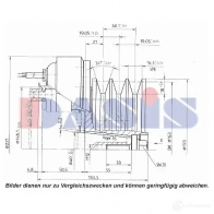 Шкив компрессора кондиционера AKS DASIS 851141n 1423287727 4 1JV7 4044455371526