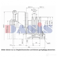 Шкив компрессора кондиционера AKS DASIS 1423287780 E3ATHI V 851237n 4044455372400