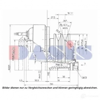 Шкив компрессора кондиционера AKS DASIS 1423287779 J5H NZV 851236n 4044455372394