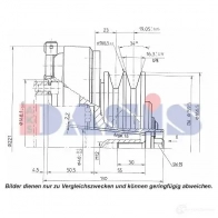 Шкив компрессора кондиционера AKS DASIS 1423287742 4044455371793 1WHZ Z 851169n