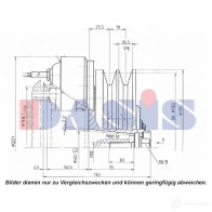 Шкив компрессора кондиционера AKS DASIS U2M97 Z 1423287720 851131n 4044455371427