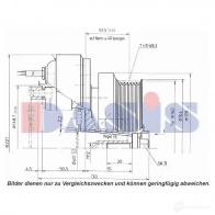 Шкив компрессора кондиционера AKS DASIS 851196n H QQJ4 1423287751 4044455372028