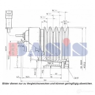 Шкив компрессора кондиционера AKS DASIS 1423287756 851204n 6YGM 32 4044455372097