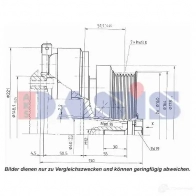 Шкив компрессора кондиционера AKS DASIS EB3 1S0 4044455372356 1423287775 851232n