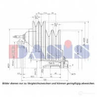 Шкив компрессора кондиционера AKS DASIS 4044455372844 1423287803 851282n OG 5V0C