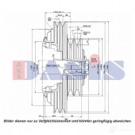 Шкив компрессора кондиционера AKS DASIS 1423287831 851341n 4044455373407 S5GNZ X