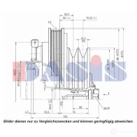 Шкив компрессора кондиционера AKS DASIS 851293n 4044455372950 1423287812 PY N8Z8B