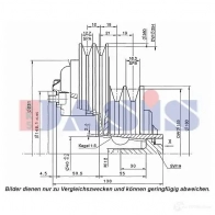 Шкив компрессора кондиционера AKS DASIS 851355n VVHO ZC 4044455373520 1423287835