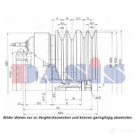 Шкив компрессора кондиционера AKS DASIS 4044455372820 851280n HC GIT 1423287802