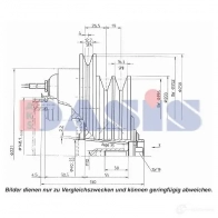 Шкив компрессора кондиционера AKS DASIS P B8GK 4044455372707 851268n 1423287792